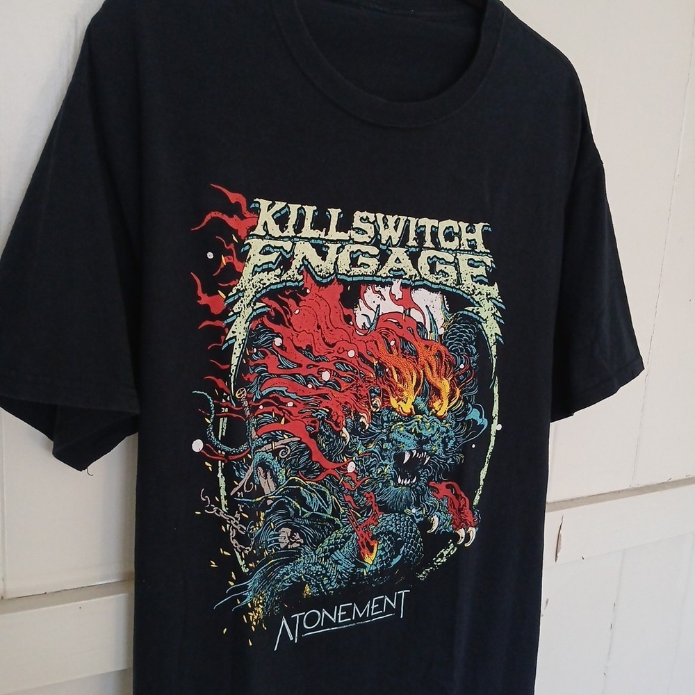Killswitch Engage T-Shirt Music Band Men's Medium Black Graphic Concert Tee SS - Picture 4 of 10